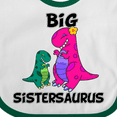 thumbnail image 4 of Inktastic Big Sistersaurus Girls Baby Bib, 4 of 4