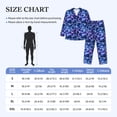 thumbnail image 4 of Lsque Blue Lightning1 Pattern Long Sleeve Pajama Set for Men - Soft 2-Piece Sleepwear and Loungewear Set with Pockets, Comfy Nightwear-Large, 4 of 7