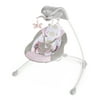 Ingenuity InLighten Baby Swing, Easy-Fold Frame, Swivel Infant Seat, Lights - Flora the Unicorn (Pink)