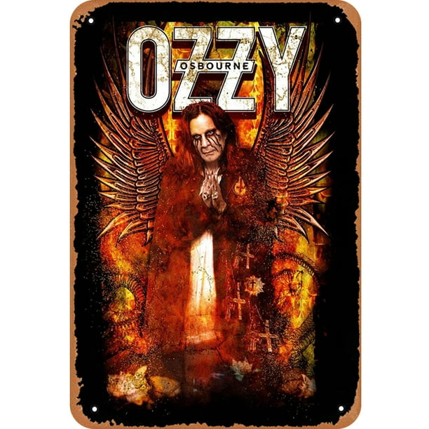 Hojalata Rectangular 20*30cm Plano Ozzy Ozzy Osbourne Serie Personajes (1)