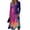 Light Purple, variant on Women's Summer Maxi Dress V Neck Vintage Long Sleeve Work Casual Dress Elegant Formal Wrap Dress