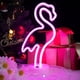 thumbnail image 1 of Luz de neón rosa con base de soporte - Lámpara de neón rosa - Funciona con pilas/USB - Para dormitorio - Decoración de fiesta para bar y Navidad, 1 of 5