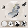 thumbnail image 3 of Abstract Geometric Textile Design Car Seat Covers Front Seats Universal Fit for Cars SUV Truck Auto Interior Accessories, 3 of 3