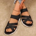 thumbnail image 6 of Juslio Women Sandals Comfortable Open-Toe Beach Elegant Leather Casual Sandals, 6 of 9