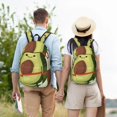 thumbnail image 6 of Balery Avocado1 Vintage Canvas Backpack for Men and Women - Large Capacity, Durable Travel Laptop Bag for School, Work, Hiking, and Outdoor Activities, 6 of 7