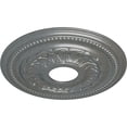 thumbnail image 3 of Ekena Millwork 15 3/4"OD x 3 1/4"ID x 1"P Galway Ceiling Medallion (Fits Canopies up to 3 1/4"), Hand-Painted Platinum, 3 of 6