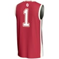 thumbnail image 3 of Unisex GameDay Greats #1 Crimson Oklahoma Sooners Lightweight Basketball Jersey, 3 of 4