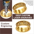 thumbnail image 2 of ORUYROP Men Vintage Celtic Rings, Can Engrave, Stainless Steel/Gold Plated/Black (Send Gift Box), 2 of 7