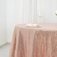 thumbnail image 2 of BalsaCircle 120" Sequin Round Tablecloth Blush, 2 of 8
