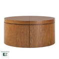 thumbnail image 4 of Walker Edison Modern Easy Assembly Oak Veneer Coffee Table, Medium Brown Oak, 4 of 14