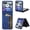 Blue, variant on Dteck for Motorola Razr 2024/2025 Wallet Case with Card Holder, Hard PC + PU Leather Wallet 3 Card Slots Anti-Scratch Slim Rugged Protective Phone Case Cover for Motorola Moto Razr 50/60, Brown
