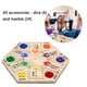 thumbnail image 5 of Juego De Mesa De Ajedrez Volador Hexagonal De Madera, Juguete De Rompecabezas Para Niños, Juego De Mesa De 6 Y 4 Jugadores Pintados De Doble Cara, 5 of 7