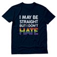 thumbnail image 1 of Tstars Men's LGBT Clothing No Hate Flag Gay Lesbian Rights Support Pride Parade Rainbow Flag Gay Gifts for Husband Gay Shirt for Him Shirts for Men T-Shirt, 1 of 7