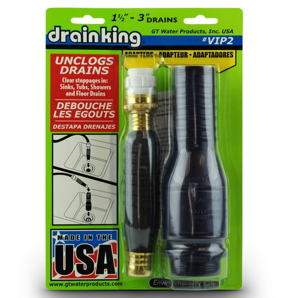 Drain King VIP2 Drain Opener Value Pack for 1.5" 3" Drains