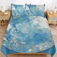 thumbnail image 6 of 3 Pcs Soft Bedding Set, Includes 1 Duvet Cover with Zipper And 2 Pillow Shams,Marble Texture Full(79"×90"), 6 of 8