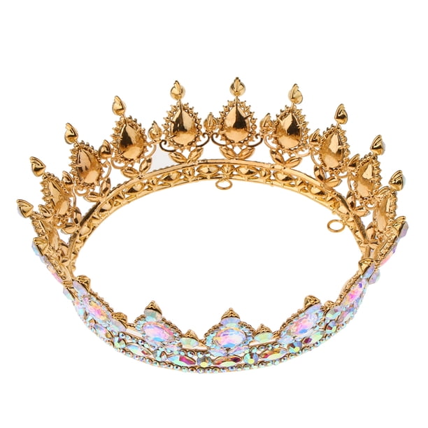 Tiara clásica para mujer, diadema de de imitación, joyería para el cabello de cristal perfecl coronas de tiaras mujeres