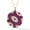 Rose Gold on Silver, Clear & Red CZ, variant on Evil Eye Luck Charm CZ Crystal 0.9" (23mm) Round Disc Pendant & Chain Necklace in .925 Sterling Silver