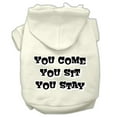 thumbnail image 4 of Pet Dog  Cat Hoodie Screen Printed, "You Come, You Sit, You Stay", 4 of 10