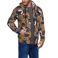 thumbnail image 2 of Kdxio Spooky Cats And Halloween Pumpkins Print Men Hoodies Casual Hoodies for Men with Zip Pockets Full Zip Long Sleeve Sweatshirt Sports Hooded Jacket-Medium, 2 of 5