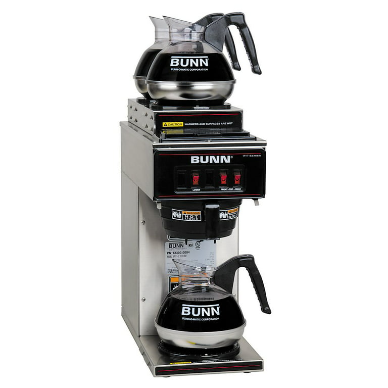 Bunn VP17-3 Pourover Coffee Brewer 3 Lower Warmers Stainless 13300.0003