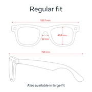 Ray-Ban Meta (Gen 1), Wayfarer, Matte Black, Polarized Gradient Graphite Lenses | Smart AI Glasses
