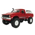 thumbnail image 2 of Camión todoterreno RC, WPL C24 1/16 .4G 4CH 4WD RC Pickup-Truck Car, Los mejores regalos de juguete para niños rojo Hugo Juguete RC de la camioneta pickup 4WD, 2 of 8
