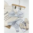 thumbnail image 3 of Bañador negro con estampado de piel de serpiente para mujer, traje de baño Sexy de una pieza con Espalda descubierta, Monokini Trikini, 2024, 3 of 5