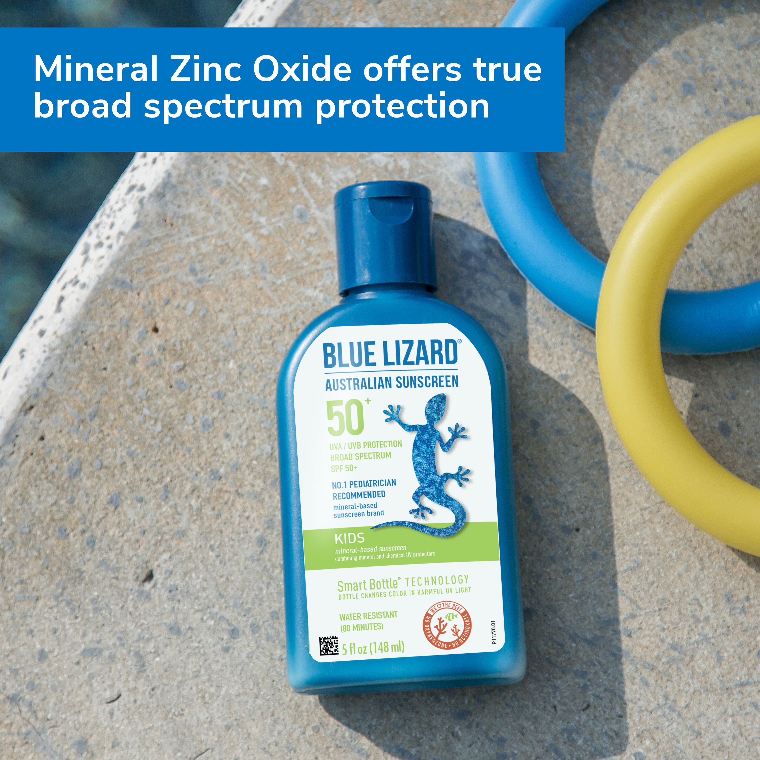 Blue Lizard Kids SPF 50+ Mineral-Based Sunscreen Lotion, Broad Spectrum, 5 fl oz - image 4 of 9