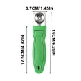 thumbnail image 3 of Cuchillo para rebanar de sandía Acero inoxidable Dos en uno Divisor y cortador de sandía | Juego de herramientas de frutas multifuncionales con cucharas de pala | Diseño apilable que ahorra espacio, 3 of 5