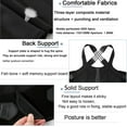thumbnail image 4 of LAICAIW Adjustable Back Posture Belt Office Home Gym Unisex, Back Straightener Posture Corrector, Adjustable and Fully Back Support Improve Back Posture and Lumbar Support (Size : Large), 4 of 7