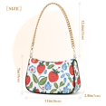 thumbnail image 3 of FORMRS Womens Shoulder Bag with Chain Strap Clutch Purse Cute Tote Handbag, Vibrant Strawberries, 3 of 7