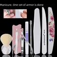 thumbnail image 1 of Juego de herramientas profesionales para decoración de uñas Juego completo de exfoliantes y cortantes para uñas Tiras para frotar uñas Caja de almacenamiento para decoración de uñas en casa Lima de, 1 of 4