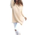 thumbnail image 1 of Worallymy suéteres de otoño para mujer con cuello en V liso jerséis de manga larga Tops de invierno blusa suelta Worallymy JD735811618, 1 of 3