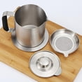 thumbnail image 4 of Billuyoard Contenedor de tocino, colador, contenedor de cocina, lata, soporte para freír inoxidable Cocina y Comedor Billuyoard HA3362-00B, 4 of 6