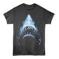 thumbnail image 2 of Jaws Huge Shark Fin Men's T Shirt (Charcoal, AdultS), 2 of 3