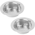 thumbnail image 1 of Bathroom Strainer 2 Pcs Kitchen Sink Strainer with Handle Stainless Steel Sink Drain Strainer Sink Garbage Disposal Stopper Mesh Basket for Kitchen Sinks Mesh, 1 of 5