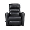 thumbnail image 4 of OakvillePark Crestshire Faux Leather Swivel Glider Reclining Chair, Black, 4 of 15