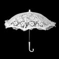thumbnail image 4 of HUGFEGWE Craft Flowers Lace Embroidery Umbrella Stage Performance Mini Decorative Umbrella Photography Prop Wedding Decoration Accessory Small Umbrella White (51239 white) CJB91-110250, 4 of 9