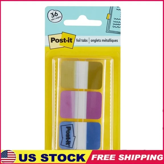 Durable Iridescent Tabs 36 Pack Color Coding Organization Note Management New
