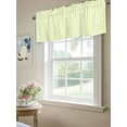 thumbnail image 4 of Yellow Stripes Valances for Windows, Rod Pocket Kitchen Valance Curtains - Soft & Washable Small Window Treatment for Living Room, Bathroom, Classic Vertical Striped 54x18inch, 1 Panel, 4 of 9