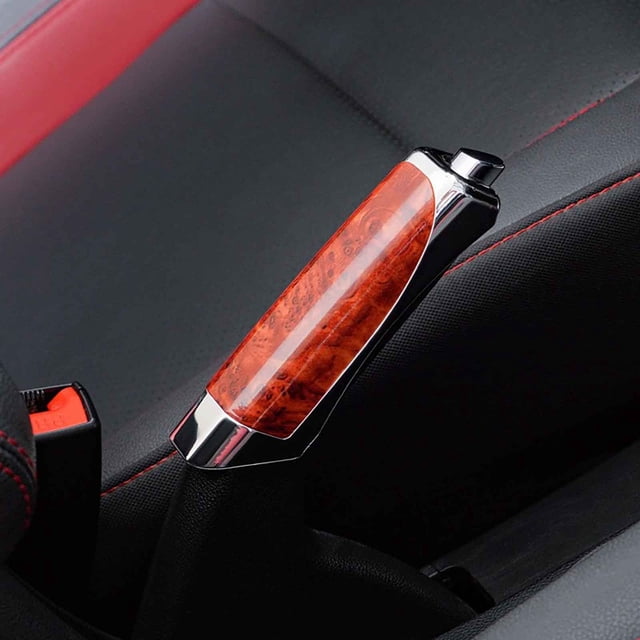 Carbon Pattern Car Handbrake Decorative Cover, ABS Plastic Anti-Scratch Protective Sleeve, Easy Install Universal Handbrake Shell for Car Interior Decoration Styling Accessories