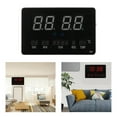 thumbnail image 3 of Digital Clock Desktop Bedside Wall Clock 24 Hours Display Hourly Chime, 3 of 8