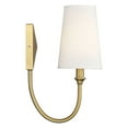 thumbnail image 3 of Elegant Cameron Wall Sconce in Warm Brass, 3 of 4