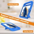thumbnail image 3 of ELEHOLD for Samsung Galaxy Tab A9+ 11" 2023 Rugged Case Kids Friendly EVA Full Body Protective Handle Grip Kickstand Function Shockproof Kids Case for Samsung Galaxy A9 Plus SM-X210 X215 X216,Blue, 3 of 5