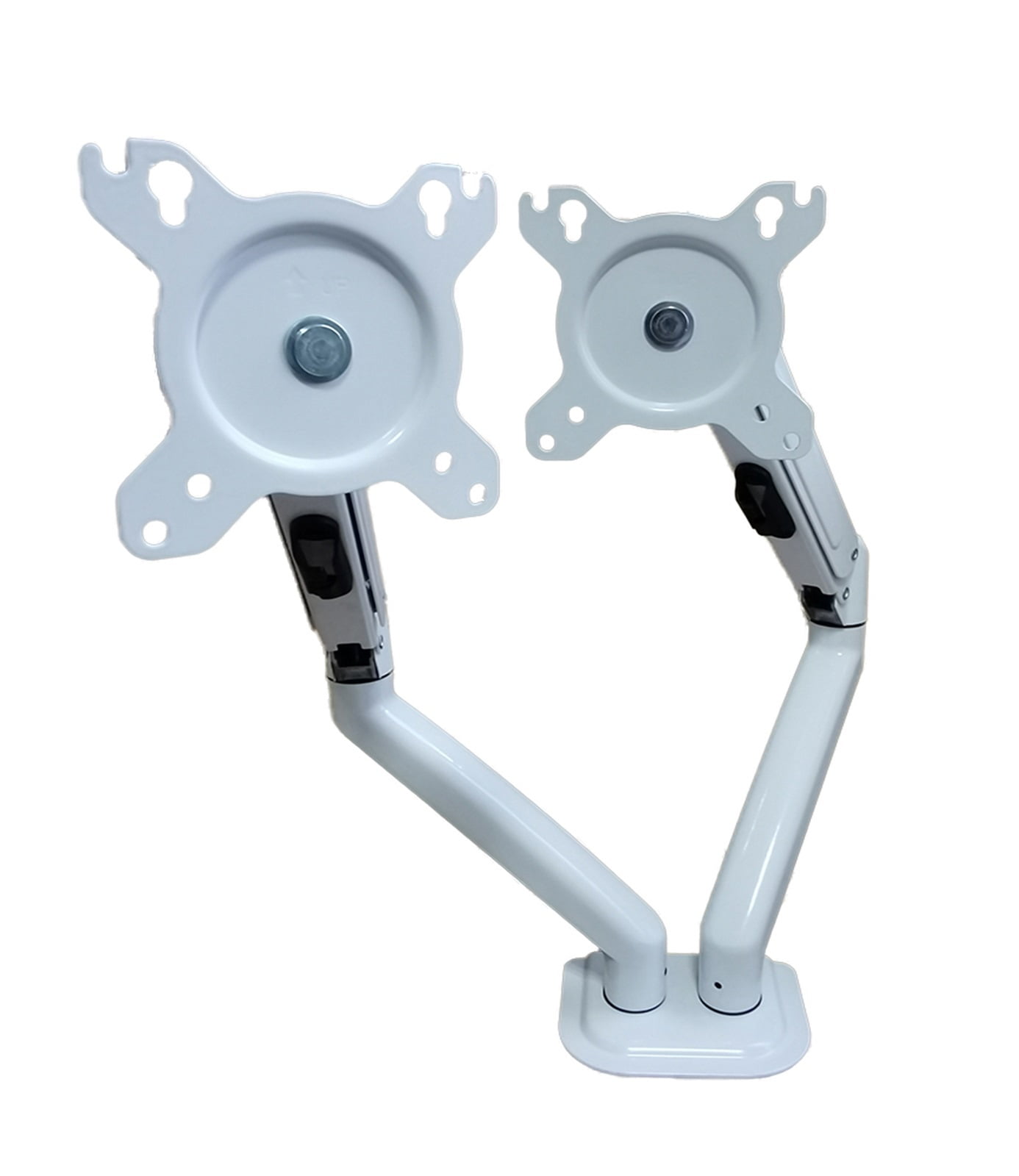 Dual Monitor Desktop Mount Bracket For 13 To 27-Inch LCD Screens Rotate & Tilt Adjust Two-Arm Desk Stand Support ,Easy to Use