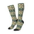 thumbnail image 2 of Balery Traditional Tribal Aztec1 Printed Novelty Socks Men's Women's Crew Socks Sports Socks Knee High Socks Cotton Socks Quirky and Cool Socks, 2 of 9
