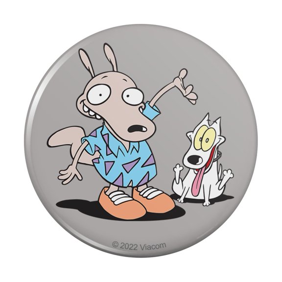 Rocko and Spunky Pinback Button Pin