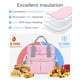 thumbnail image 5 of Lonchera Hedcaw Doble Piso Aislada Rosa para Mujeres, 5 of 7
