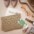 thumbnail image 5 of Bolso de mano de paja, bolso de mano tipo sobre para mujer, cartera grande, bolso de playa de verano, 5 of 5