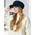 thumbnail image 3 of Women Denim Newsboy Hats Cotton Casual Cabbie Hat Stylish Beret French Cap Paperboy Caps, 3 of 6